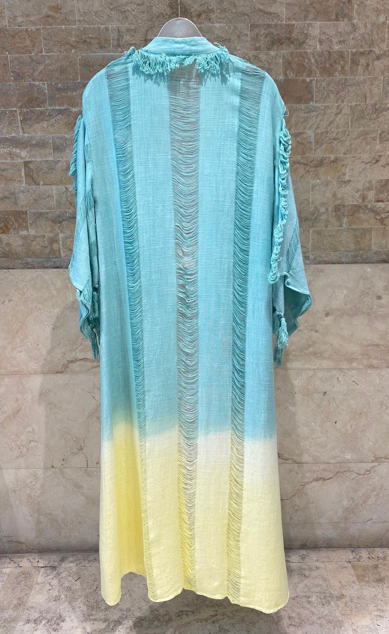 Dore Fringed Tie Dye Kimono