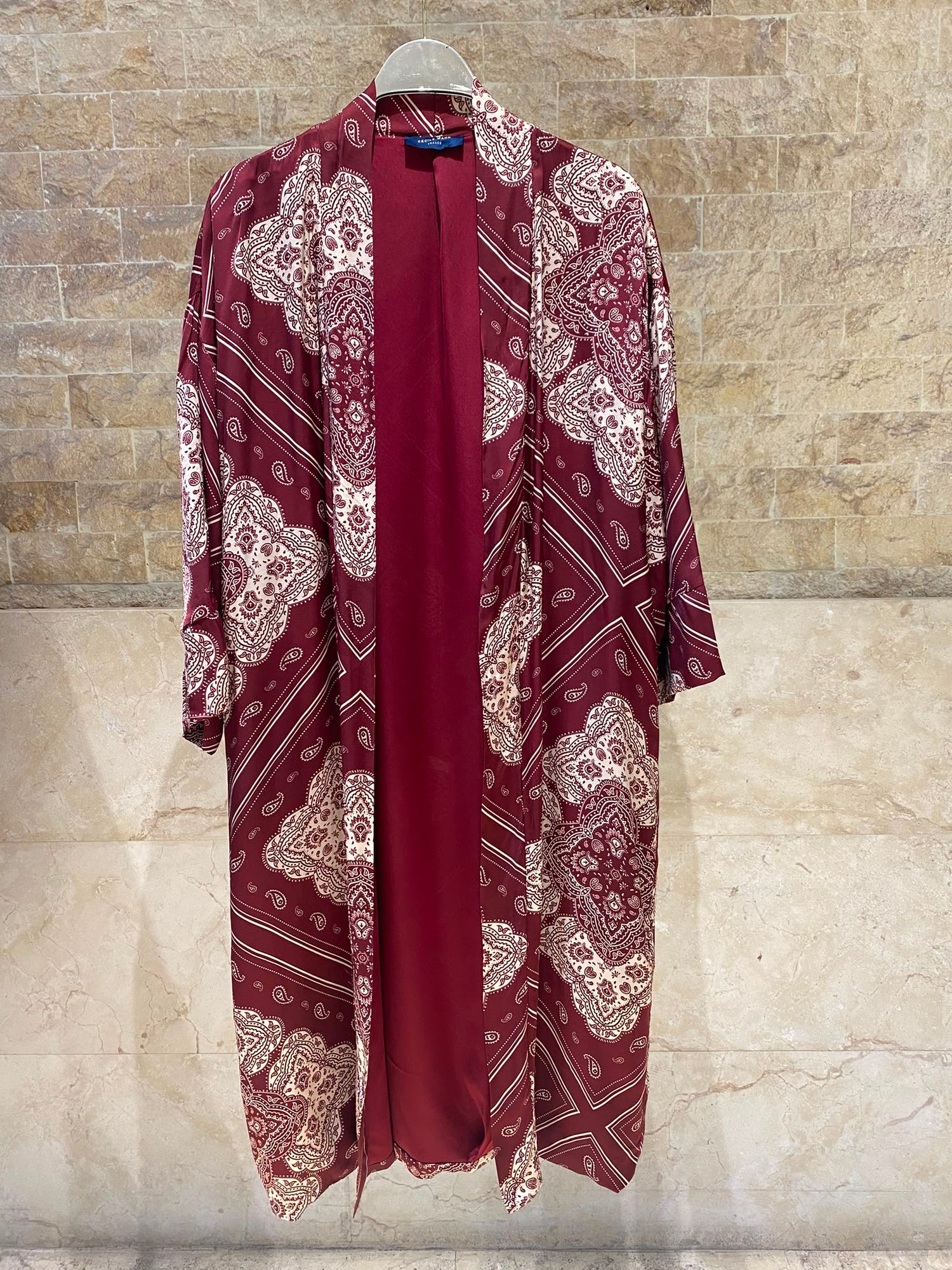 Bandana Satin Kimono Cardigan KD9760VS-8