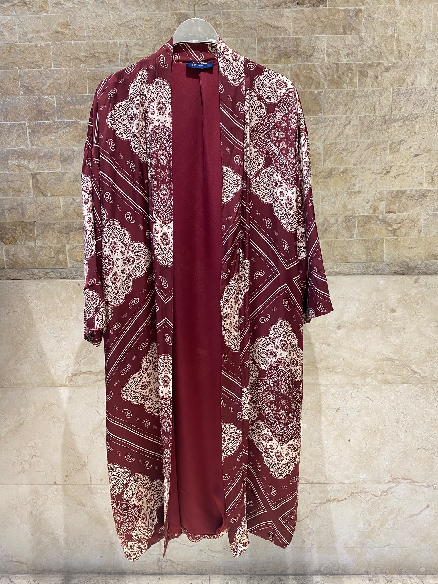 Bandana Satin Kimono Cardigan KD9760VS-8