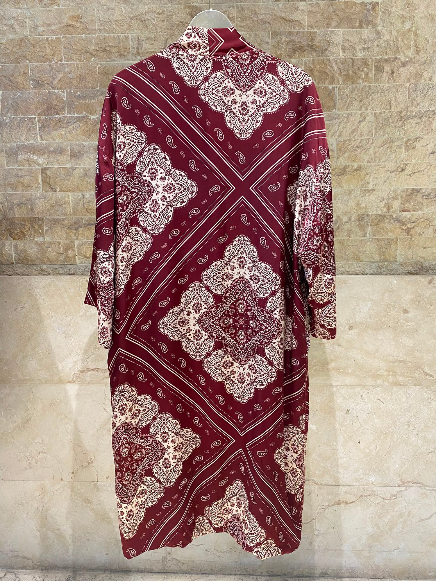 Bandana Satin Kimono Cardigan KD9760VS-8