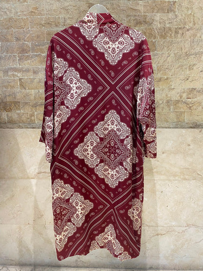 Bandana Satin Kimono Cardigan KD9760VS-8