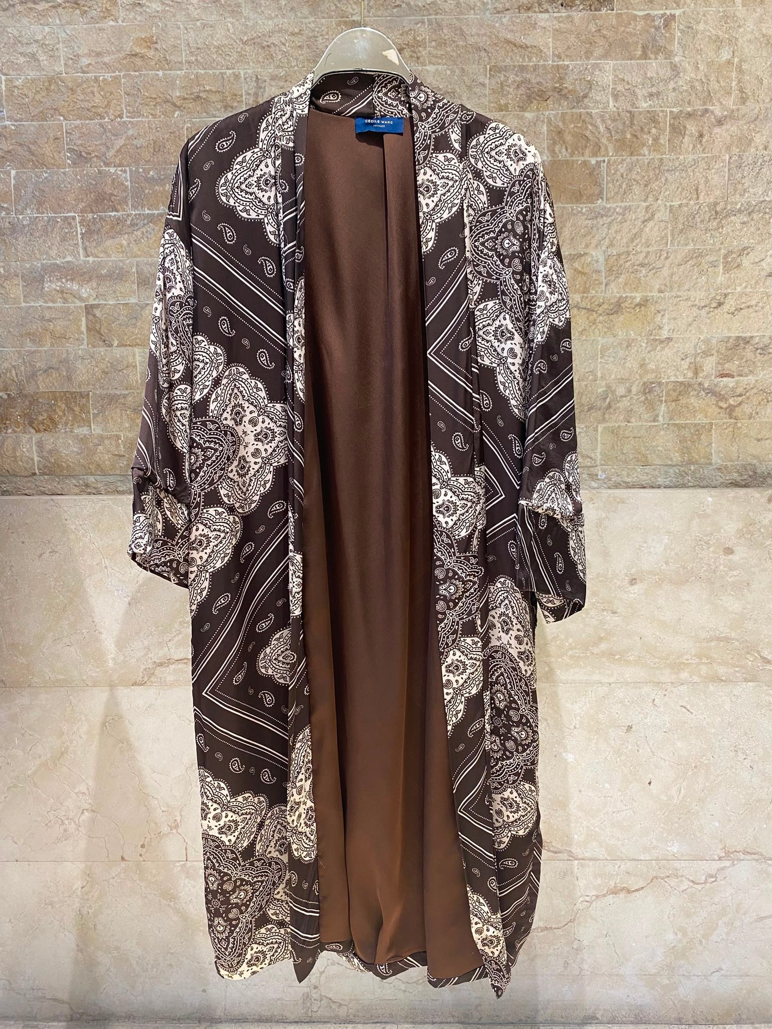 Bandana Satin Kimono Cardigan KD9760VS-8