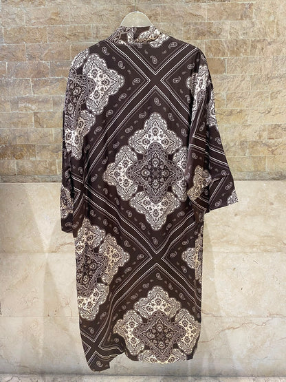 Bandana Satin Kimono Cardigan KD9760VS-8