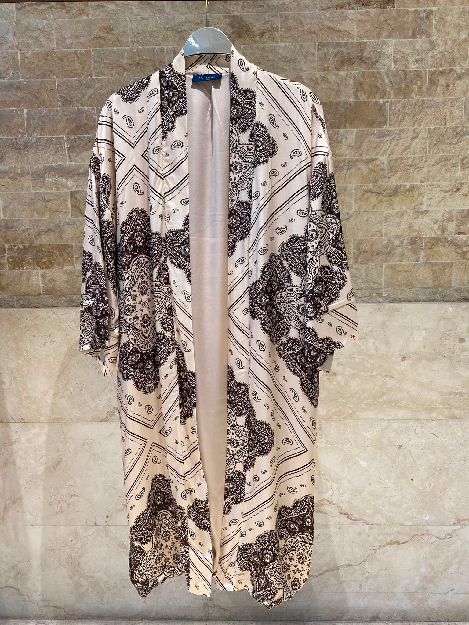Bandana Satin Kimono Cardigan KD9760VS-8