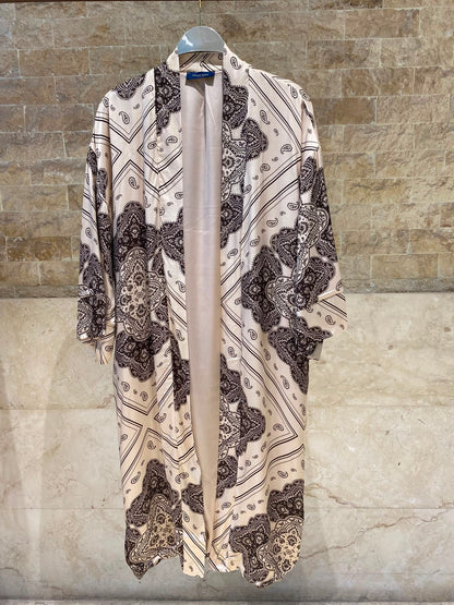 Bandana Satin Kimono Cardigan KD9760VS-8