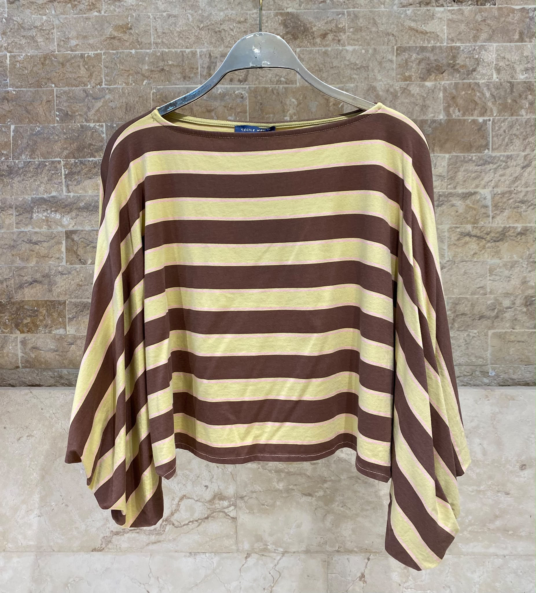Horizontal Stripes Cropped Top TDM28126-5