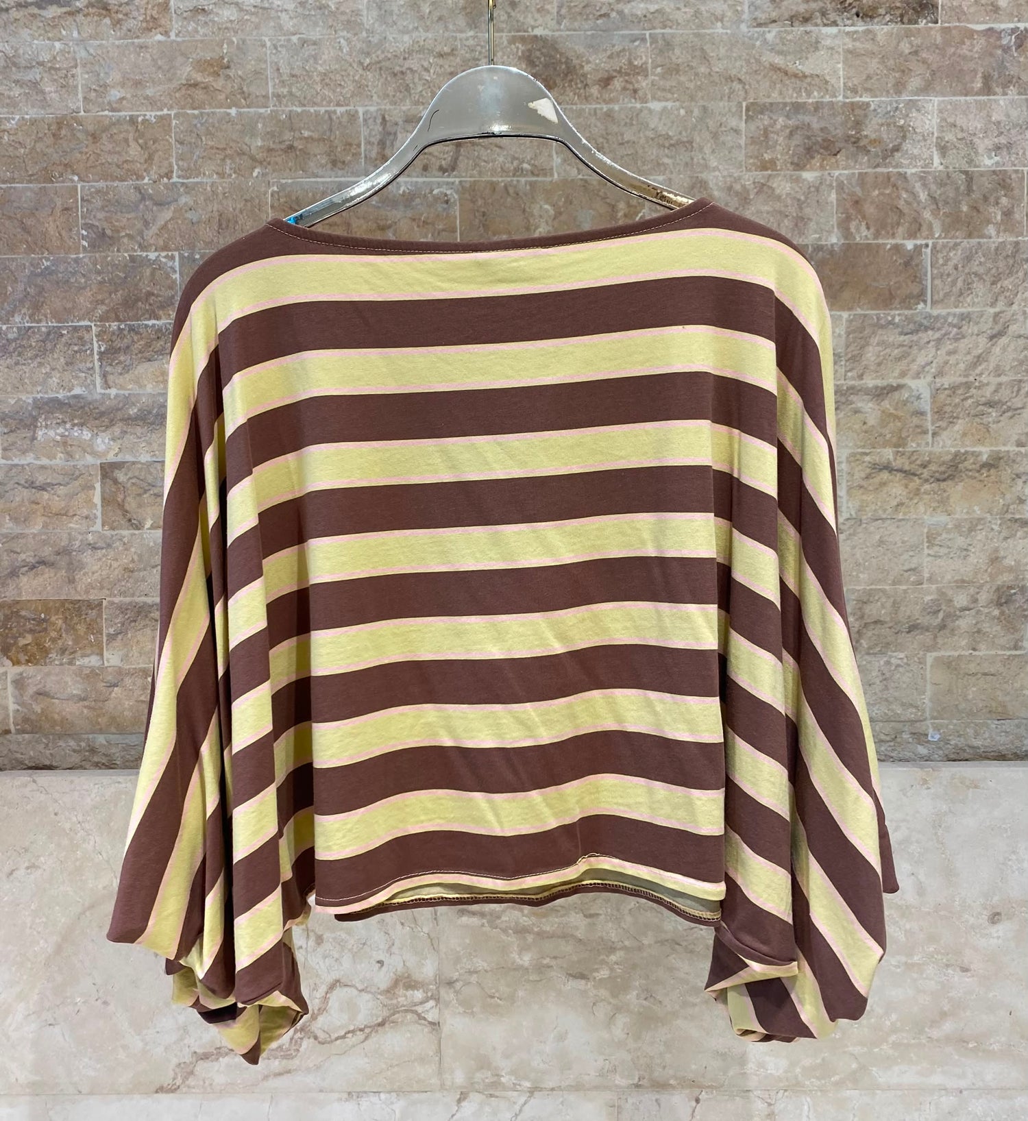 Horizontal Stripes Cropped Top TDM28126-5
