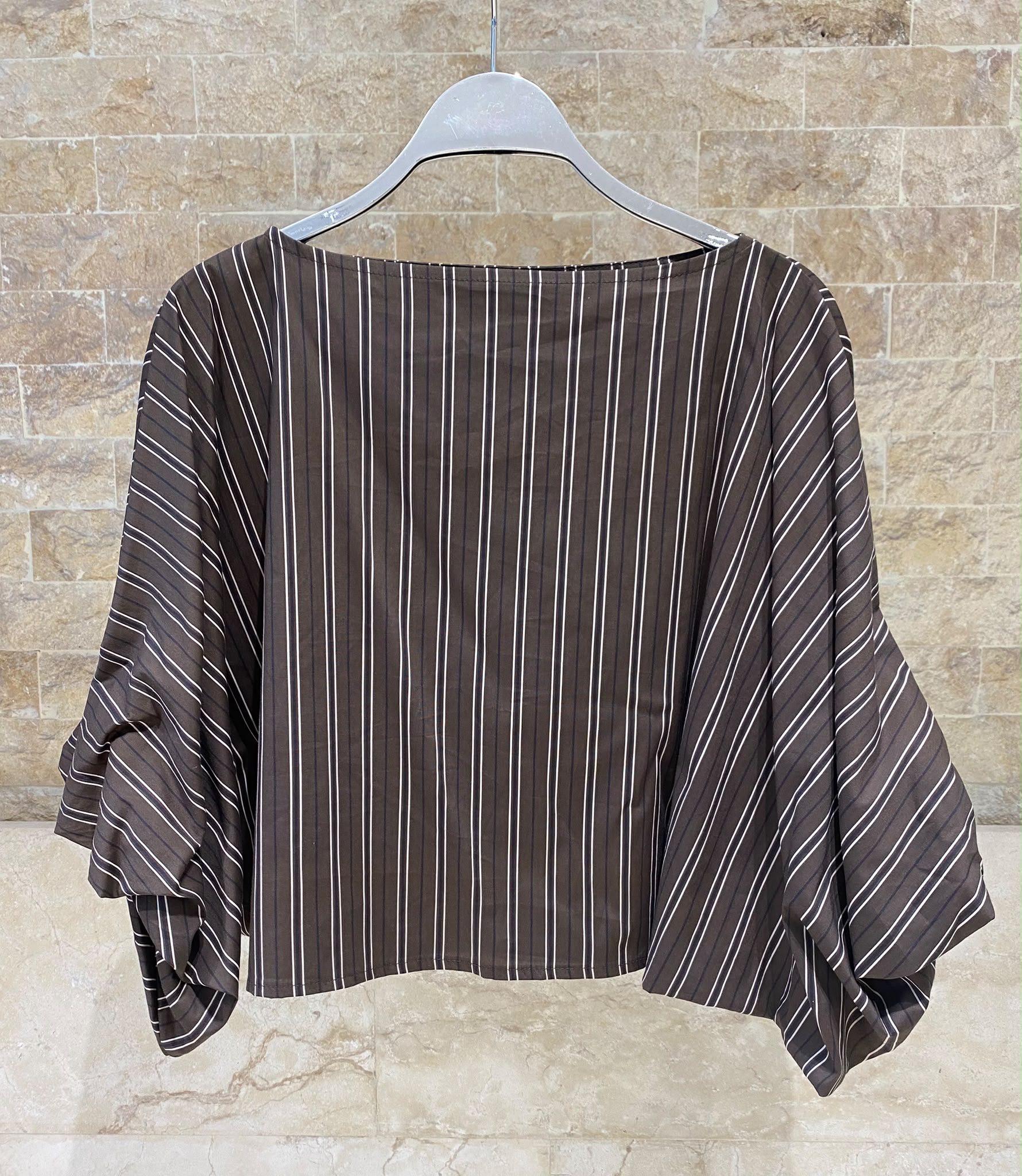 Vertical Stripes Cropped Top TDM28126-7