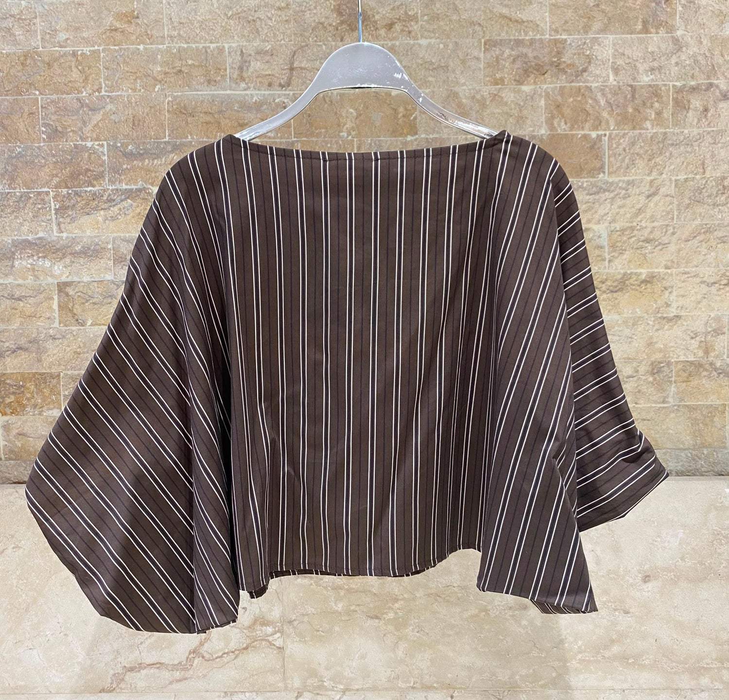 Vertical Stripes Cropped Top TDM28126-7