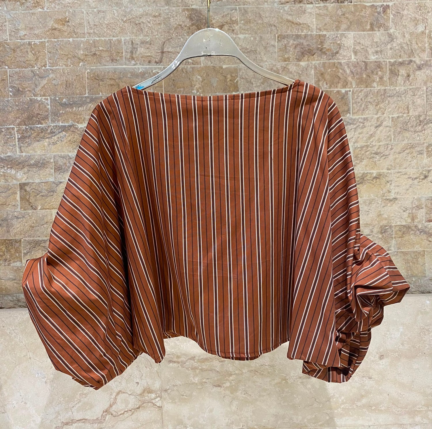 Vertical Stripes Cropped Top TDM28126-7