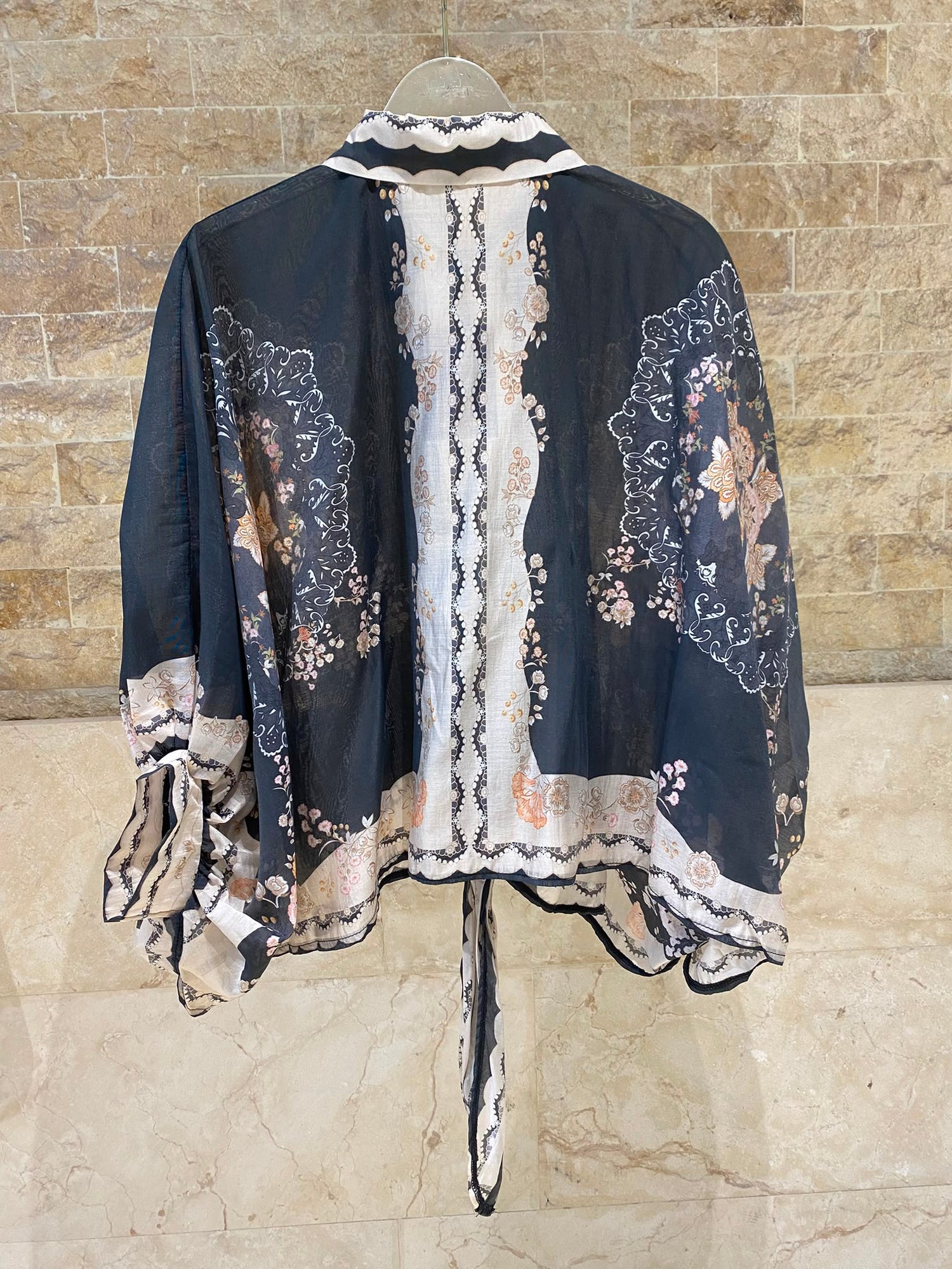 Oversized Midnight Garden Print Shirt KD88001TC