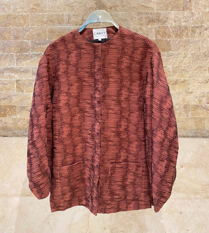 Chloe Teja Sets Placket Buttoned Jacket and Slightly Flared Pants