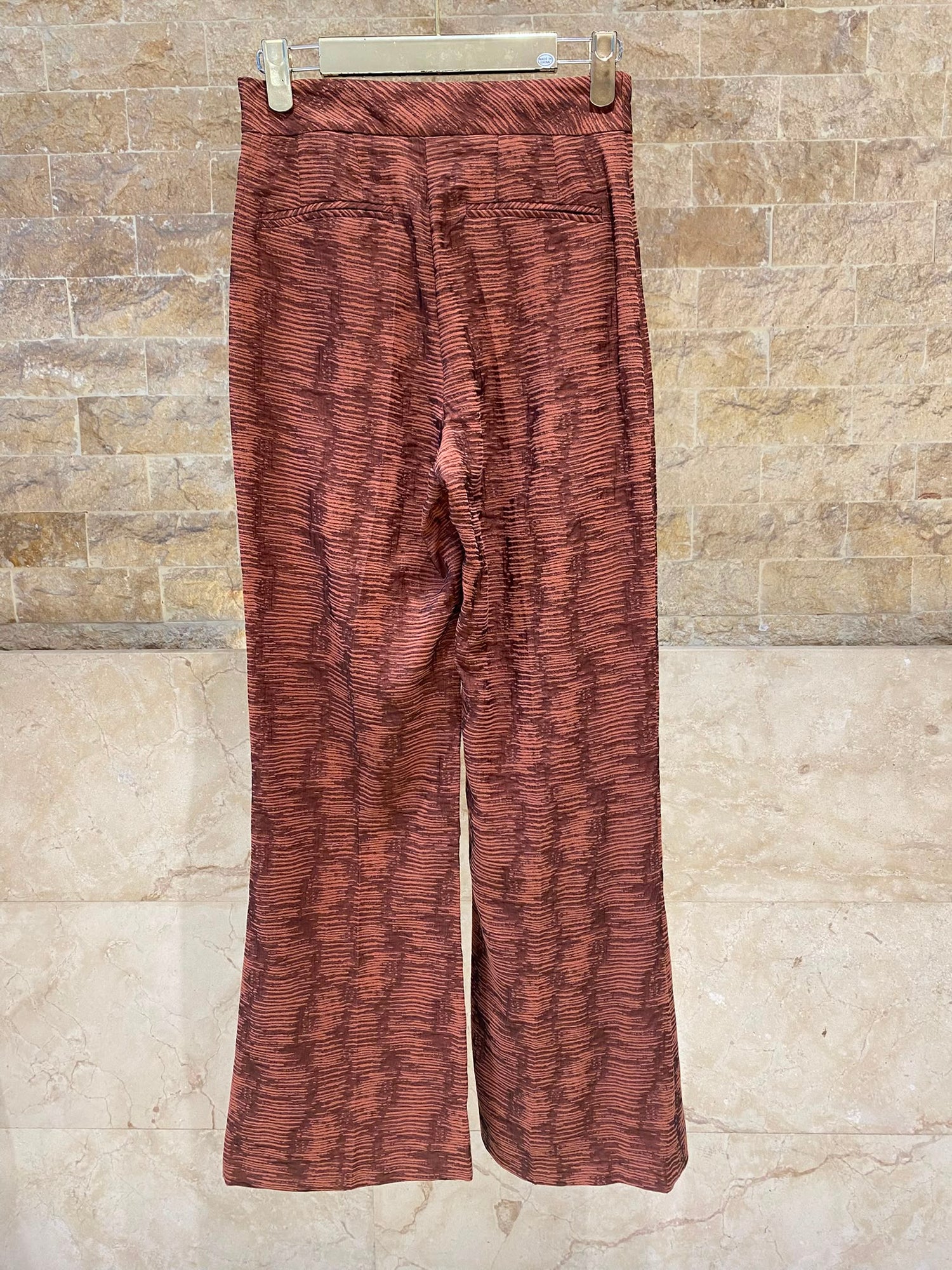Chloe Teja Sets Placket Buttoned Jacket and Slightly Flared Pants