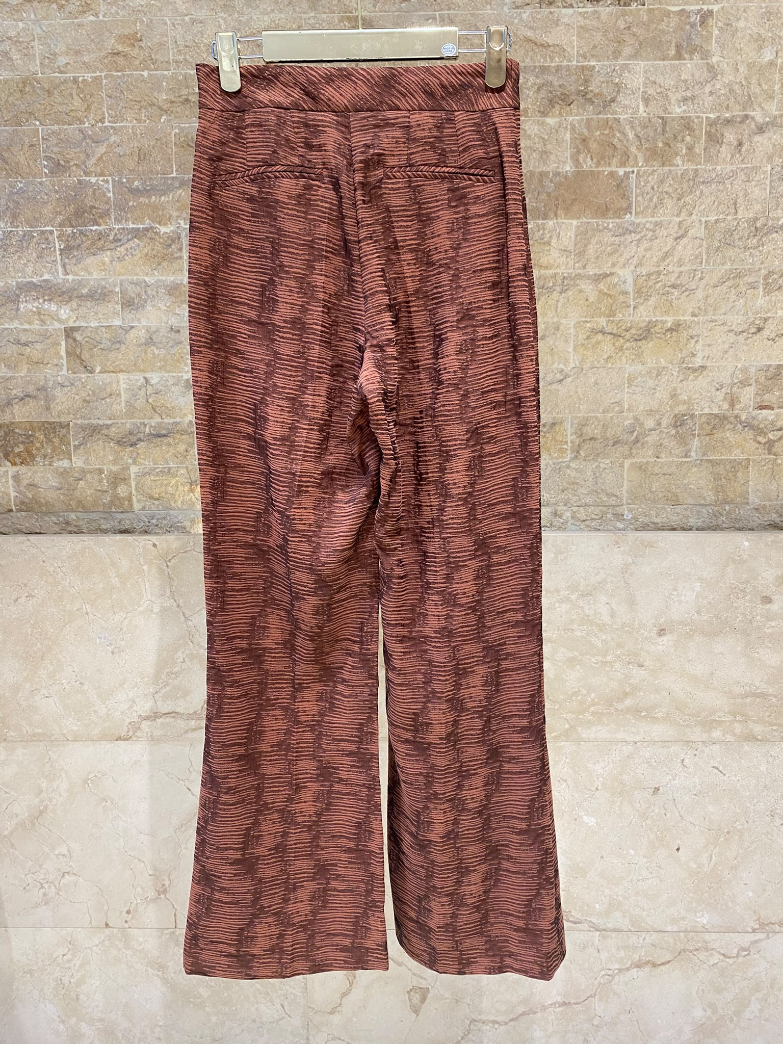 Chloe Teja Sets Placket Buttoned Jacket and Slightly Flared Pants