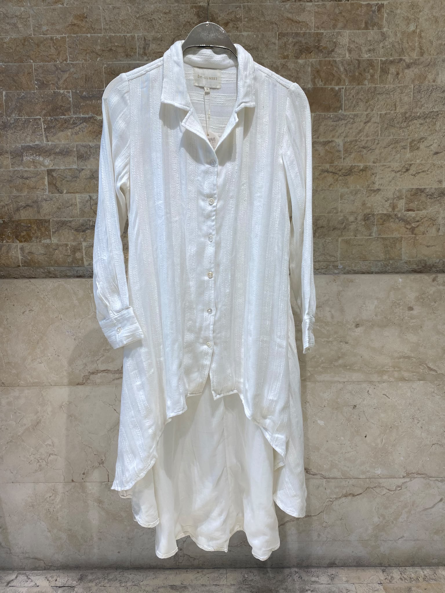 Candela Long Back Belted Shirt Dress