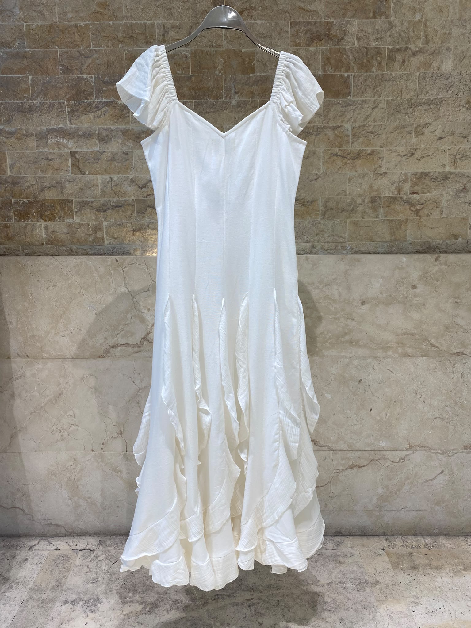 Maronda Bohemian Style Maxi Cut Cotton Dress
