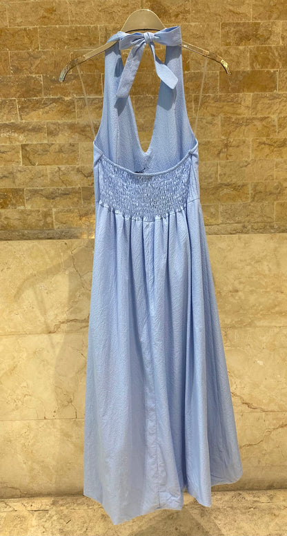 TDM58126PK Halter Neck Midi Dress