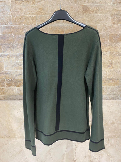 Green Jersey With Black Trims 34144