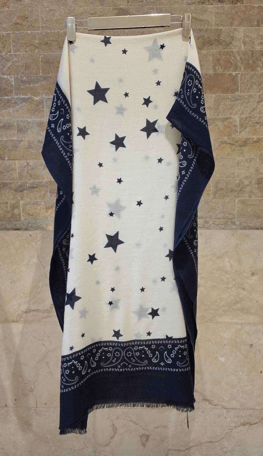 C23456 Star Bandana Paisley Scarf