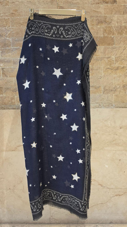 C24494 Square Star Bandana Scarf