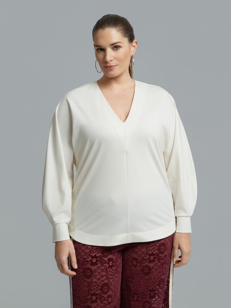 V-Neck Relaxed Fit Blouse 8601.1058