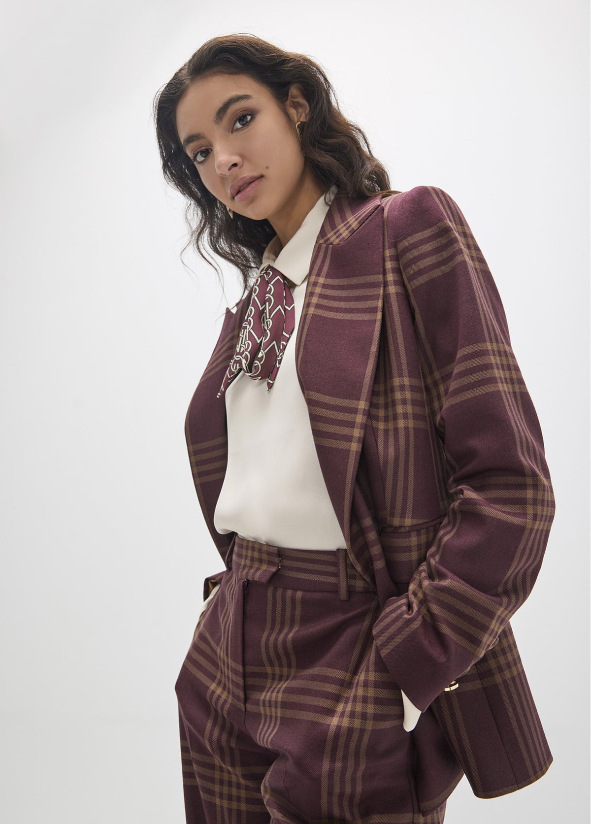 MF2602016/4012 Checked Plaid Jacket and Pant Sets