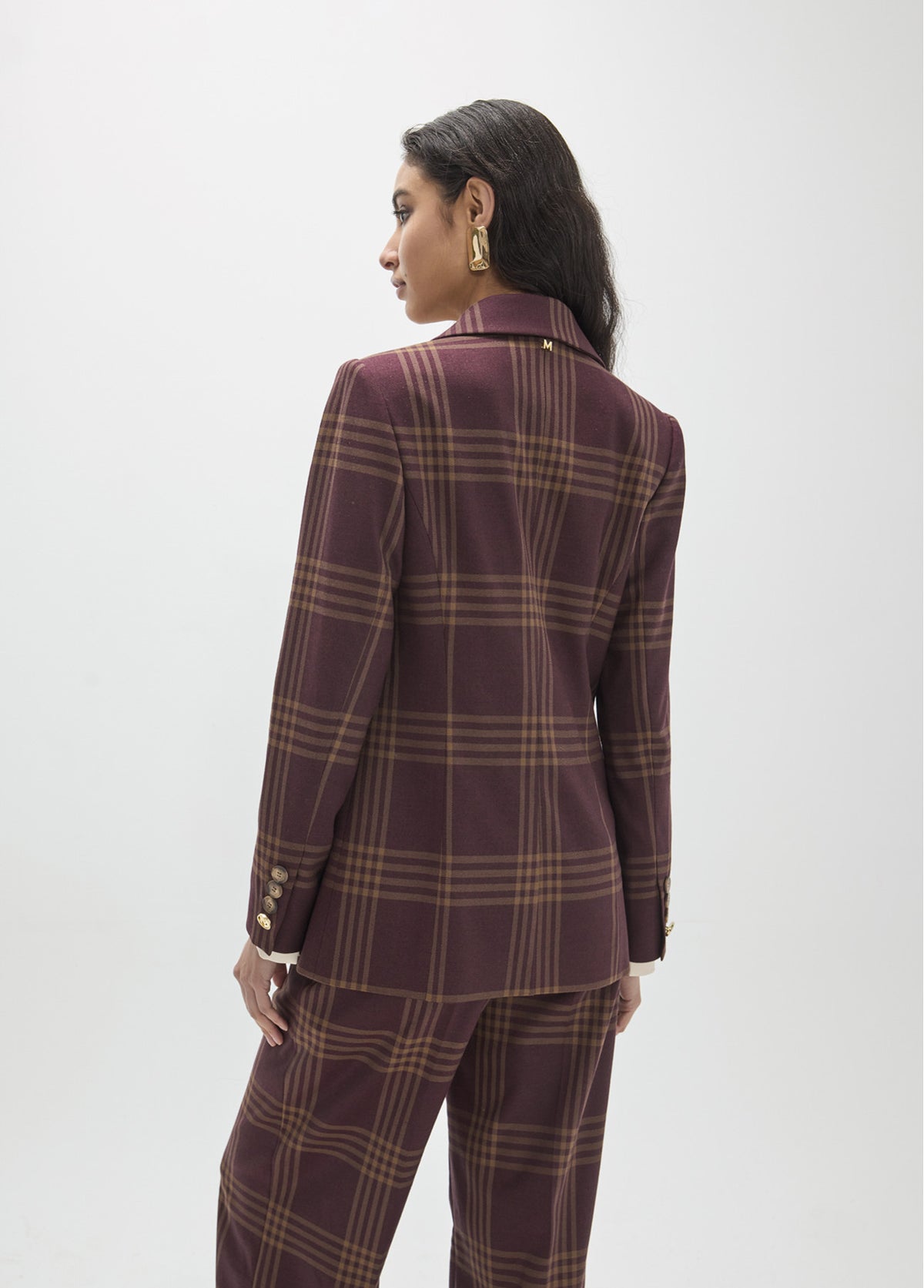 MF2602016/4012 Checked Plaid Jacket and Pant Sets