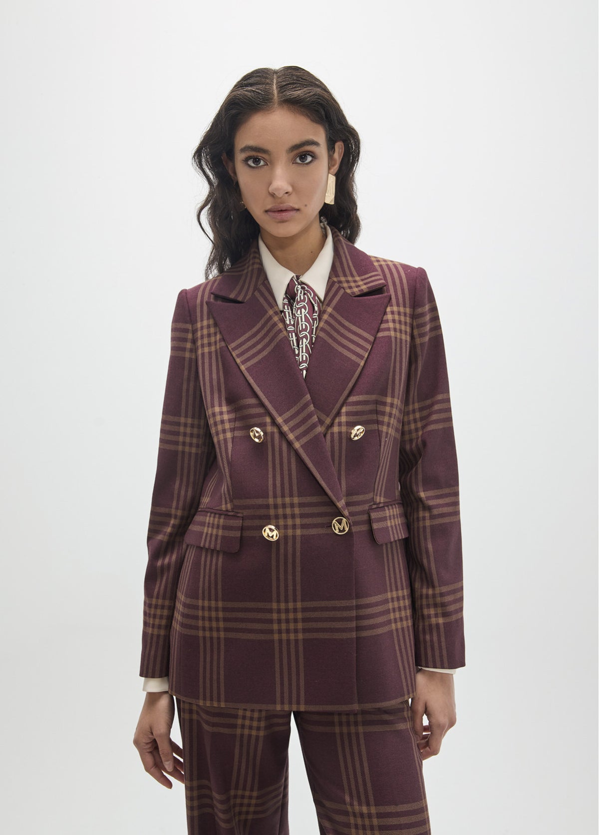 MF2602016/4012 Checked Plaid Jacket and Pant Sets