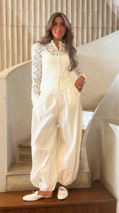 TDM08726 Parachute Harem Pants سروال حريمي واسع من قماش الباراشوت