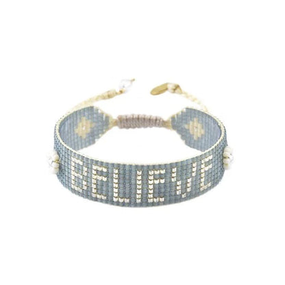 Believe BE-S Braided Threads Bracelet - Brown Loft