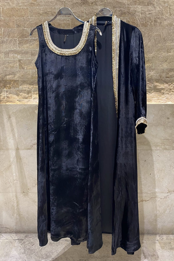 Velvet Pearl Set Dress and Cardigan