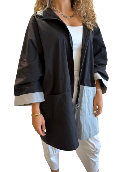 Two Tone Hoodie 24Y235211