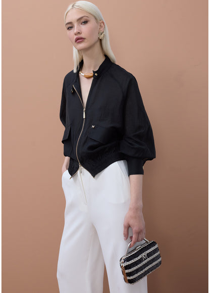 MS2602022 Bomber Jacket سترة بومبر - Brown Loft