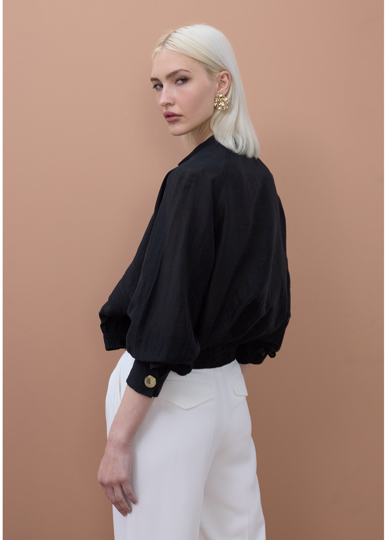 MS2602022 Bomber Jacket سترة بومبر - Brown Loft