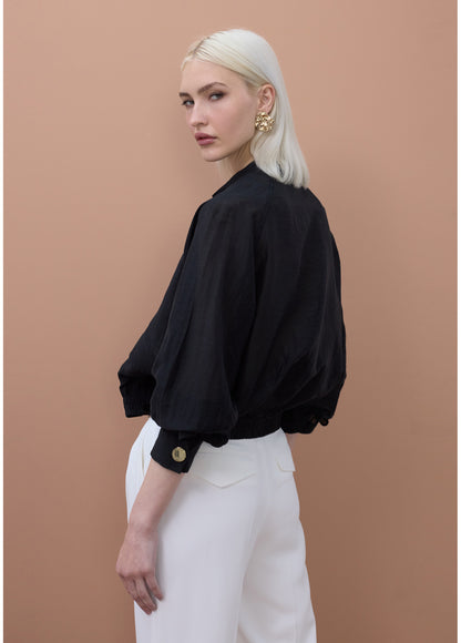 MS2602022 Bomber Jacket سترة بومبر - Brown Loft