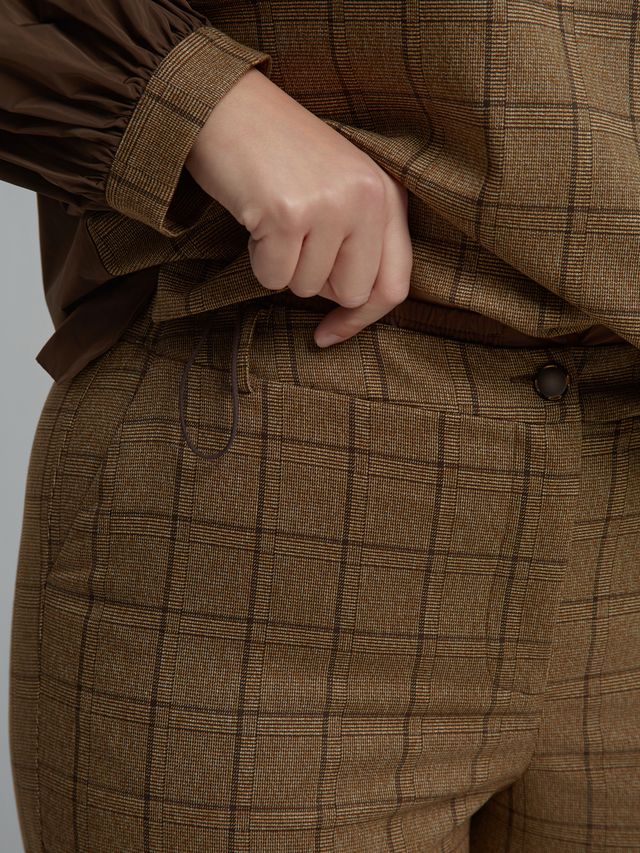 Checked Wide-Leg Trousers 8601.2037