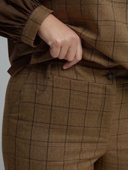 Checked Wide-Leg Trousers 8601.2037