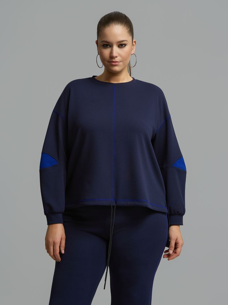 Relaxed Sweatshirt &amp; Flared Pants Set 8601.1026/2044