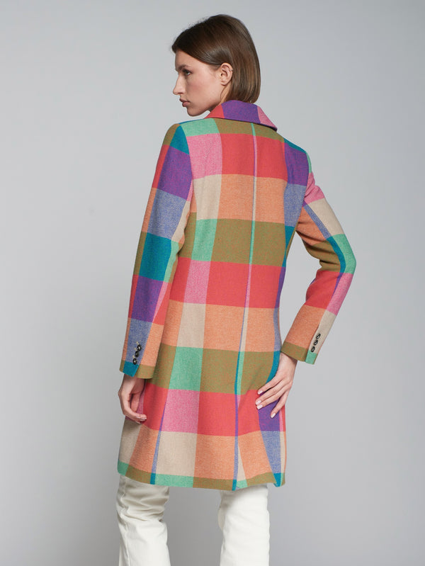 31770 (Coat Lian Vichy Multicolor) معطف ليان فيشي متعدد الألوان