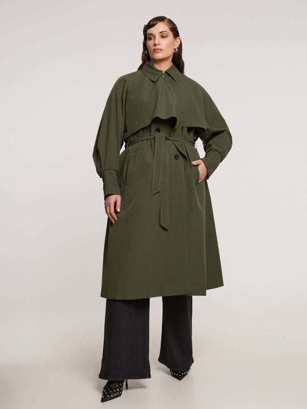 8403.4023  Collared Trench Coat معطف ترنش ذو ياقة