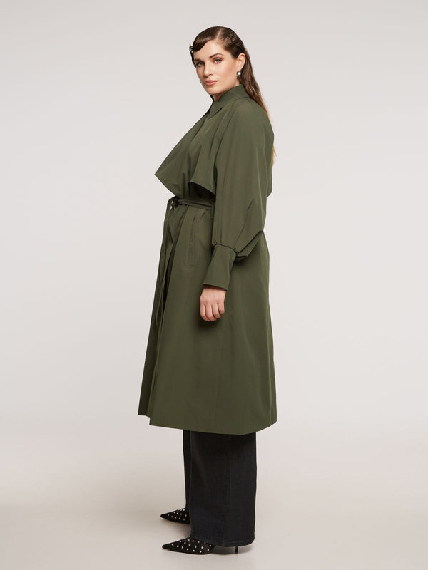 8403.4023  Collared Trench Coat معطف ترنش ذو ياقة