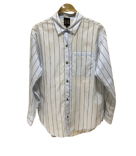 43-7051 (Oversized Striped Shirt) قميص مخطط المتضخم