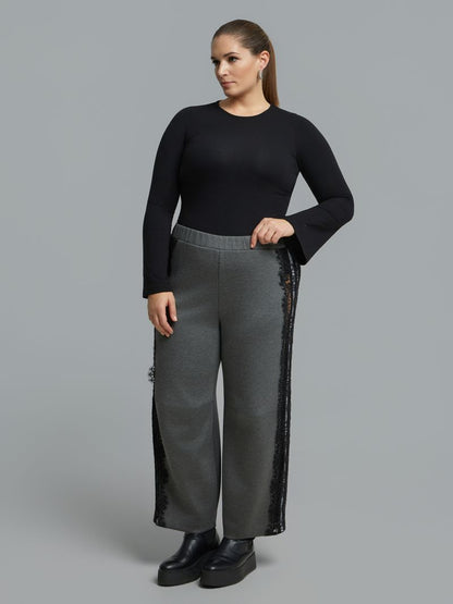 Lace Detail Zip-Up Tracksuit Set 8601.4019/2061