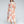 Striped Midi Dress with Flower Patches - 32275
