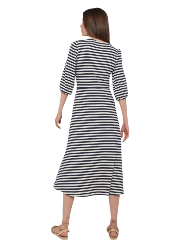 31033 (Dress Carolina Stripe Canale) فستان كارولينا مخطط كانالي