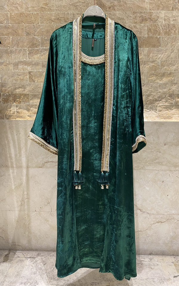 Velvet Pearl Set Dress and Cardigan