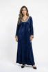 Velvet Fringe Kaftan - Brown Loft