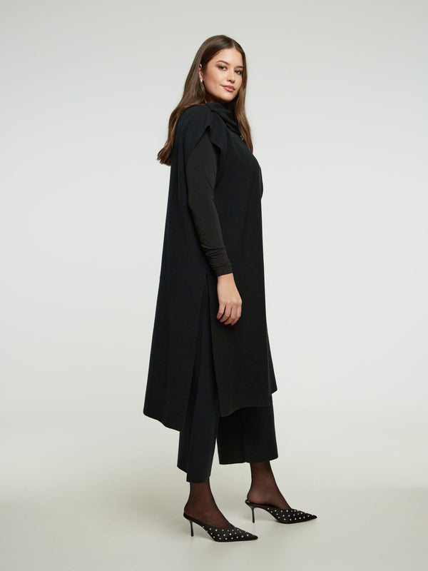 8401.5025 Draped Long Line Knit Cardigan كارديجان محبوك طويل منسدل