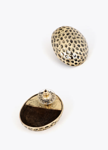 LF2603045 Hammered Ball Earrings