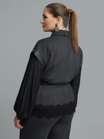 Lace Detail Two-Piece Set 8601.3040/2057